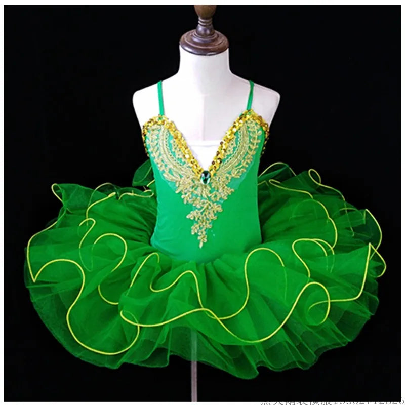 Professional Ballerina Ballet Tutu For Child Girls Adulto Dance Clothing Kids Pancake Tutu Ballet Costumes Leotards Ballet Dress