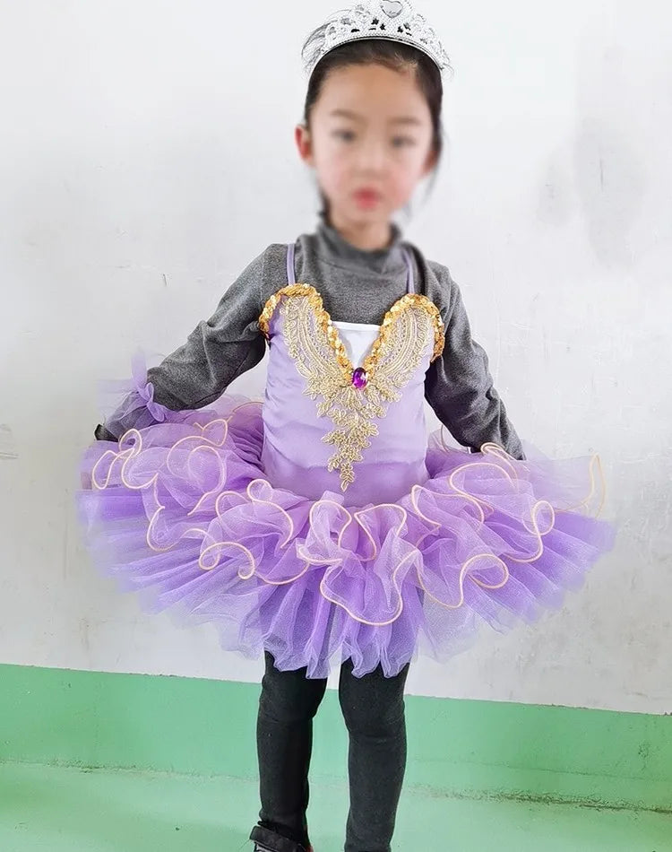 Professional Ballerina Ballet Tutu For Child Girls Adulto Dance Clothing Kids Pancake Tutu Ballet Costumes Leotards Ballet Dress