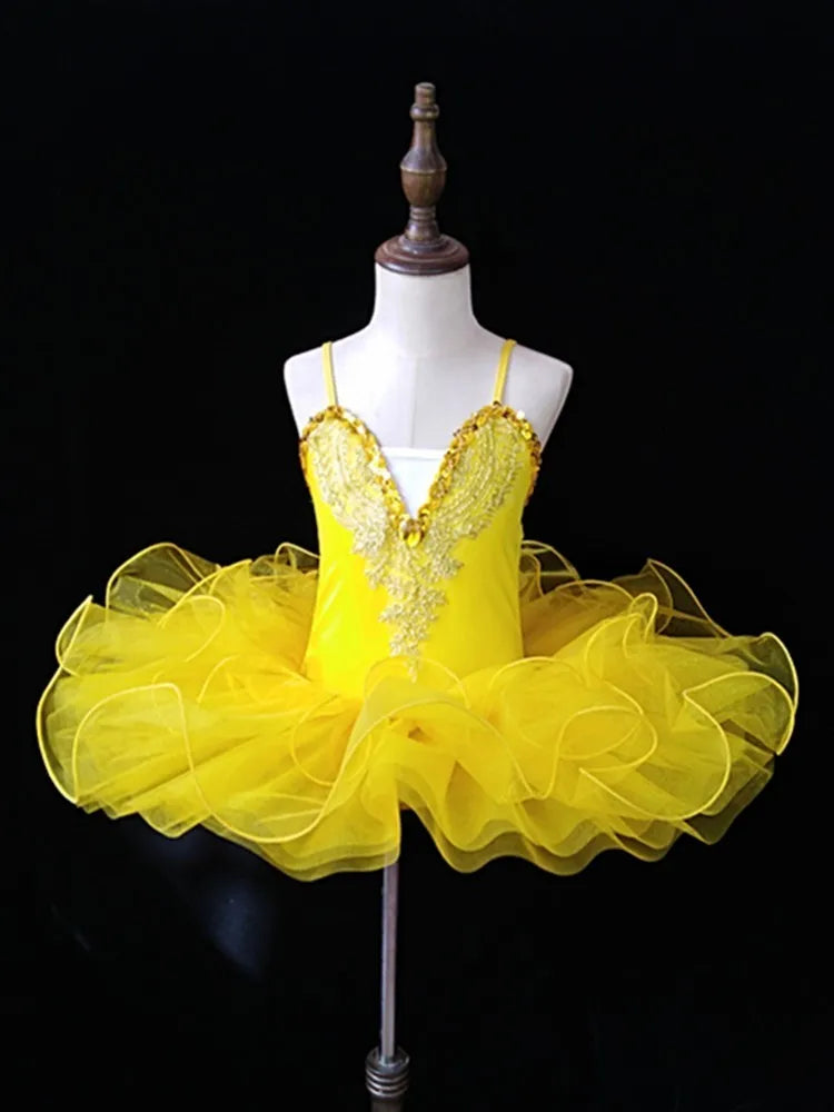 Professional Ballerina Ballet Tutu For Child Girls Adulto Dance Clothing Kids Pancake Tutu Ballet Costumes Leotards Ballet Dress