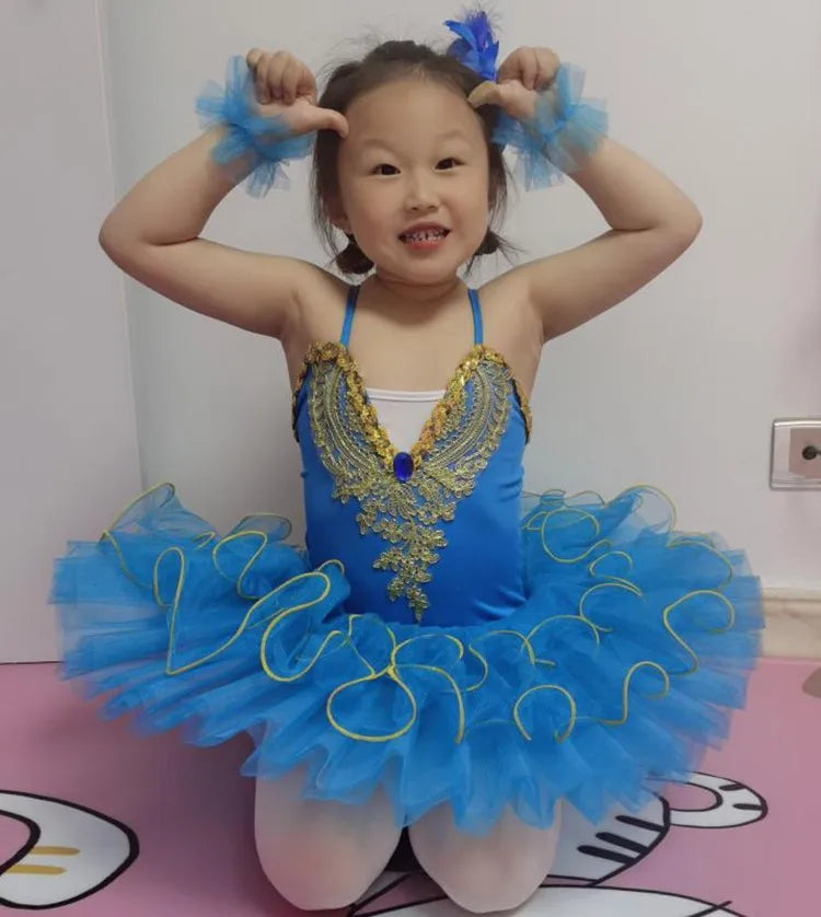Professional Ballerina Ballet Tutu For Child Girls Adulto Dance Clothing Kids Pancake Tutu Ballet Costumes Leotards Ballet Dress
