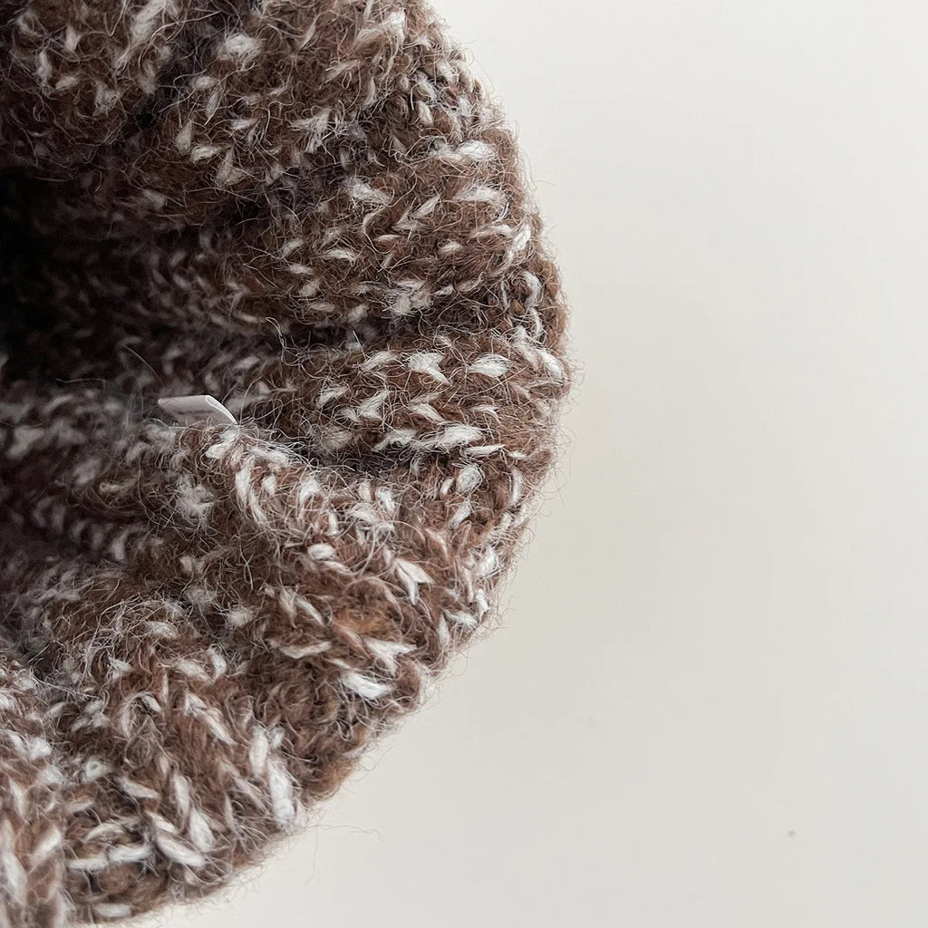 Baby Winter Knit Hat - Thick Warm Windproof Beanie, Stylish Slouchy Cap for Boys & Girls Toddlers