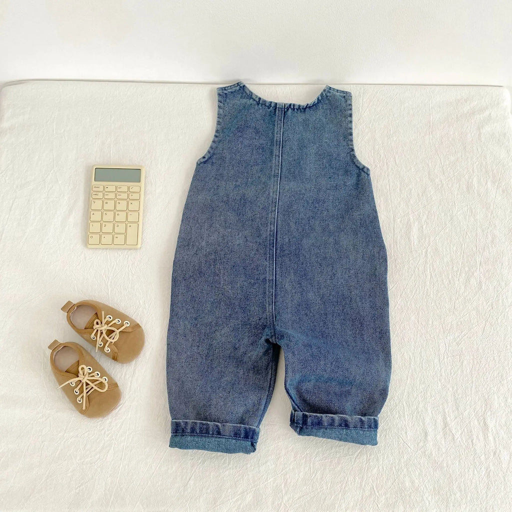 MILANCLE Baby Clothes Toddler Boys Denim Overalls Infant Girls Jumpsuits Fashion Playsuit