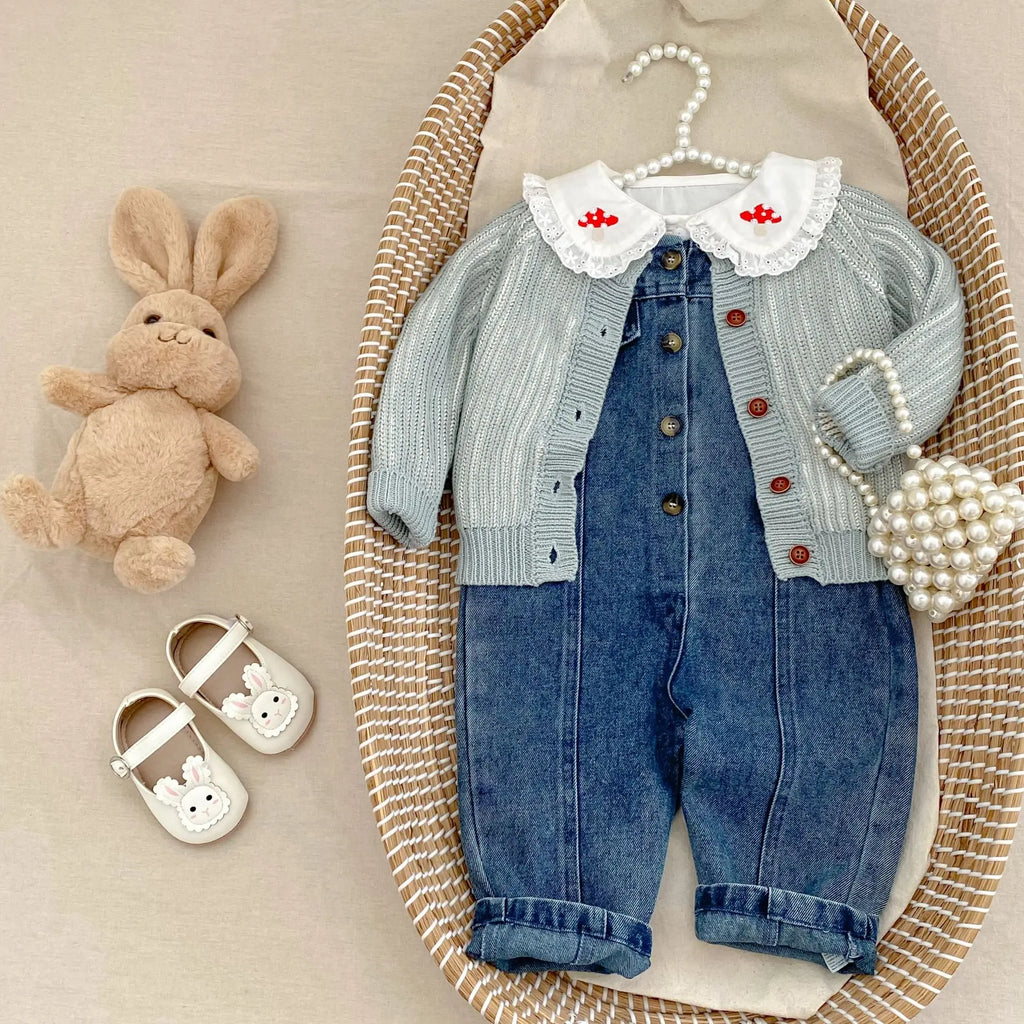 MILANCLE Baby Clothes Toddler Boys Denim Overalls Infant Girls Jumpsuits Fashion Playsuit