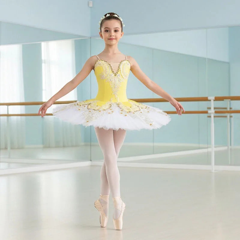 Professional Ballet Tutu Girls Blue Pink Platter Pancake Tutu Ballerina Party Dress Adult Women Child Kids Ballet Dance Costume