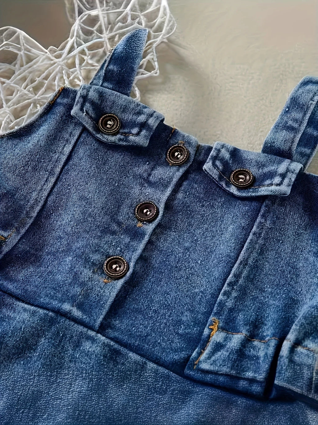 Baby Girl's Denim Romper Dress Infant Backless Overalls Clothing Kids Fashion Outfit Baby Girl's Clothing