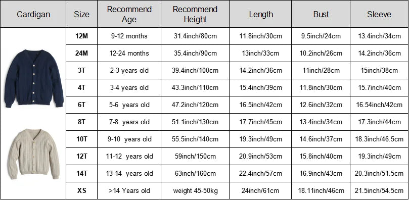 Knitted Cardigan for Kid Sweater Spring Autumn Children Clothes Unisex Boys Girls Single-Breasted Knit Sweaters Knitting Clothes