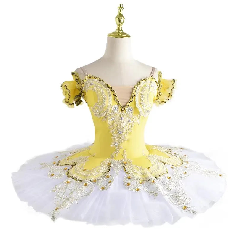 Professional Ballet Tutu Girls Blue Pink Platter Pancake Tutu Ballerina Party Dress Adult Women Child Kids Ballet Dance Costume