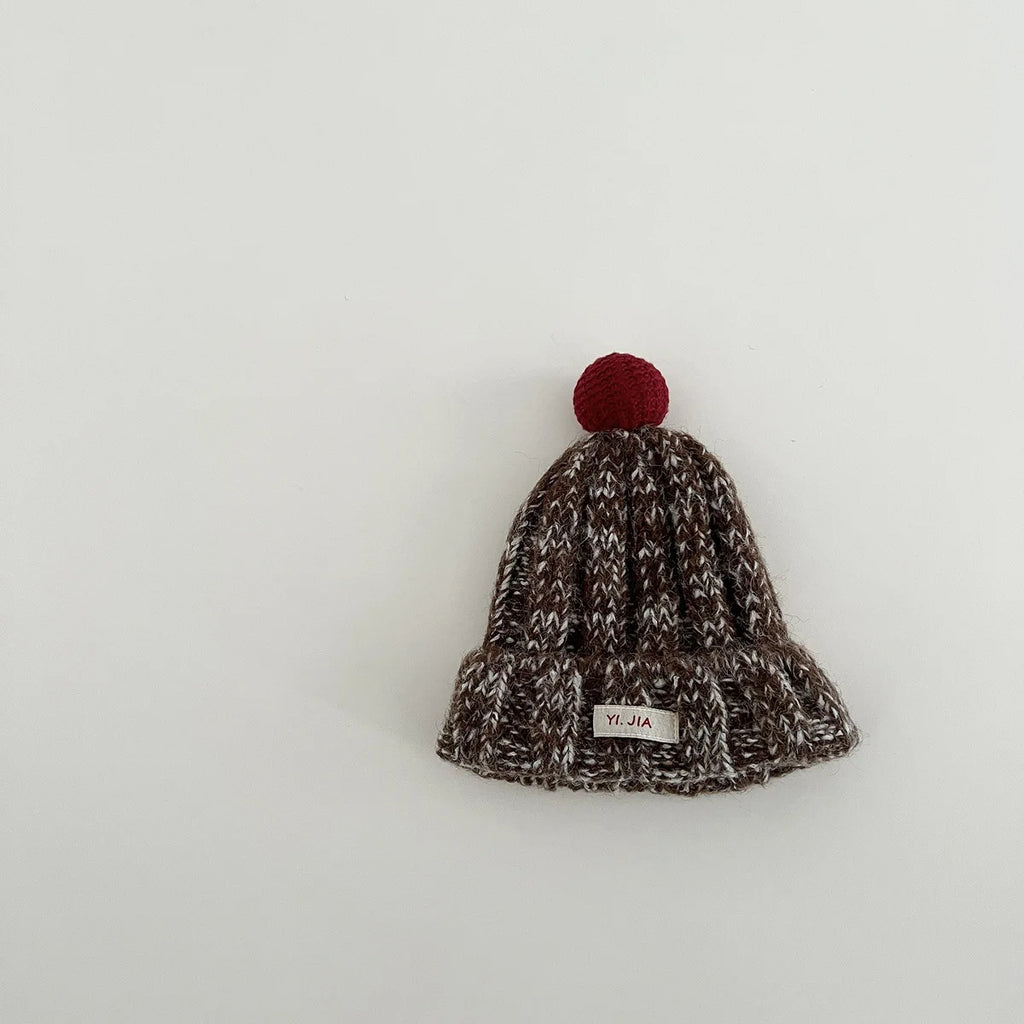 Baby Winter Knit Hat - Thick Warm Windproof Beanie, Stylish Slouchy Cap for Boys & Girls Toddlers