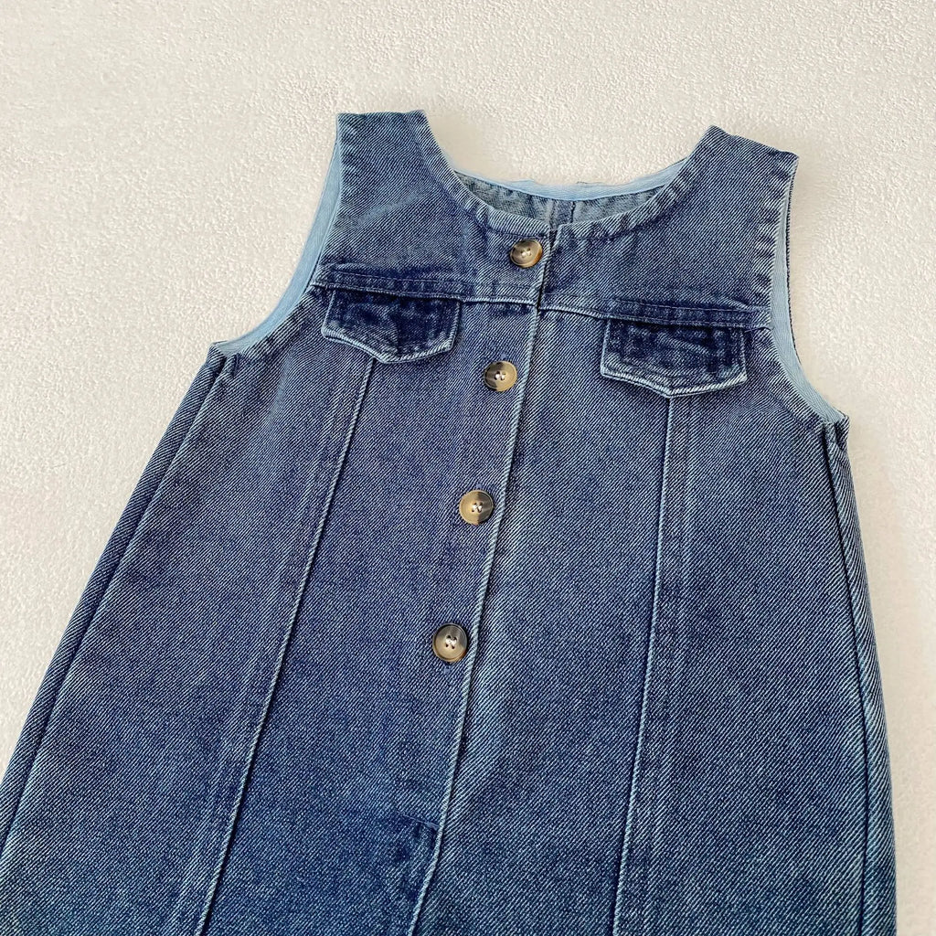 MILANCLE Baby Clothes Toddler Boys Denim Overalls Infant Girls Jumpsuits Fashion Playsuit