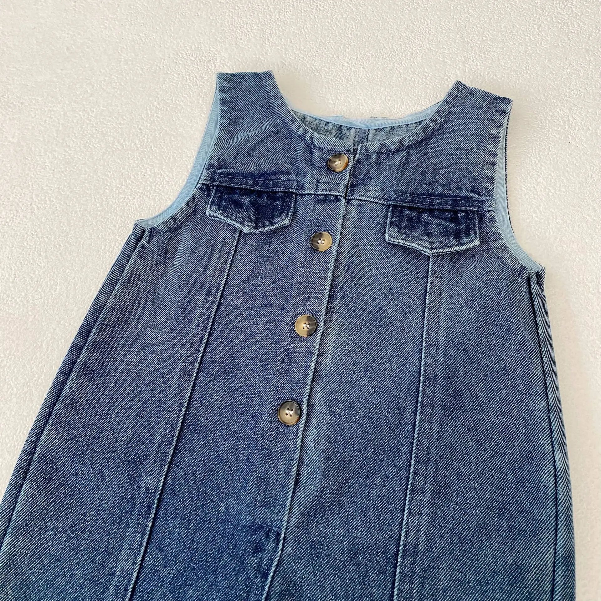 MILANCLE Baby Clothes Toddler Boys Denim Overalls Infant Girls Jumpsuits Fashion Playsuit