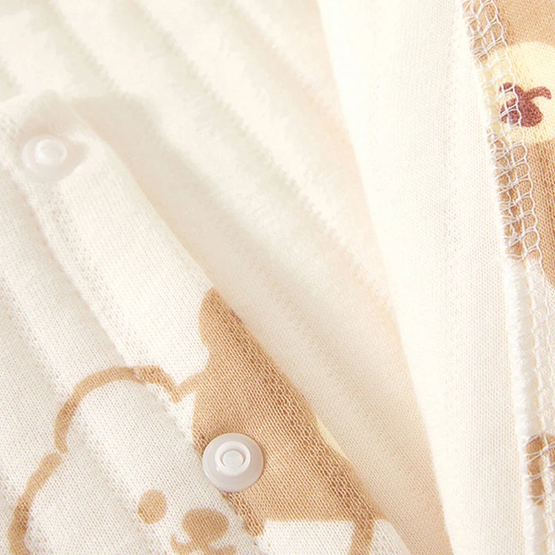 Thick Cotton Newborn Jumpsuit Cute Bear Romper Infant Crawling Clothes Winter Long Sleeved Bodysuit Boy Girl Kids Onesie Pajamas