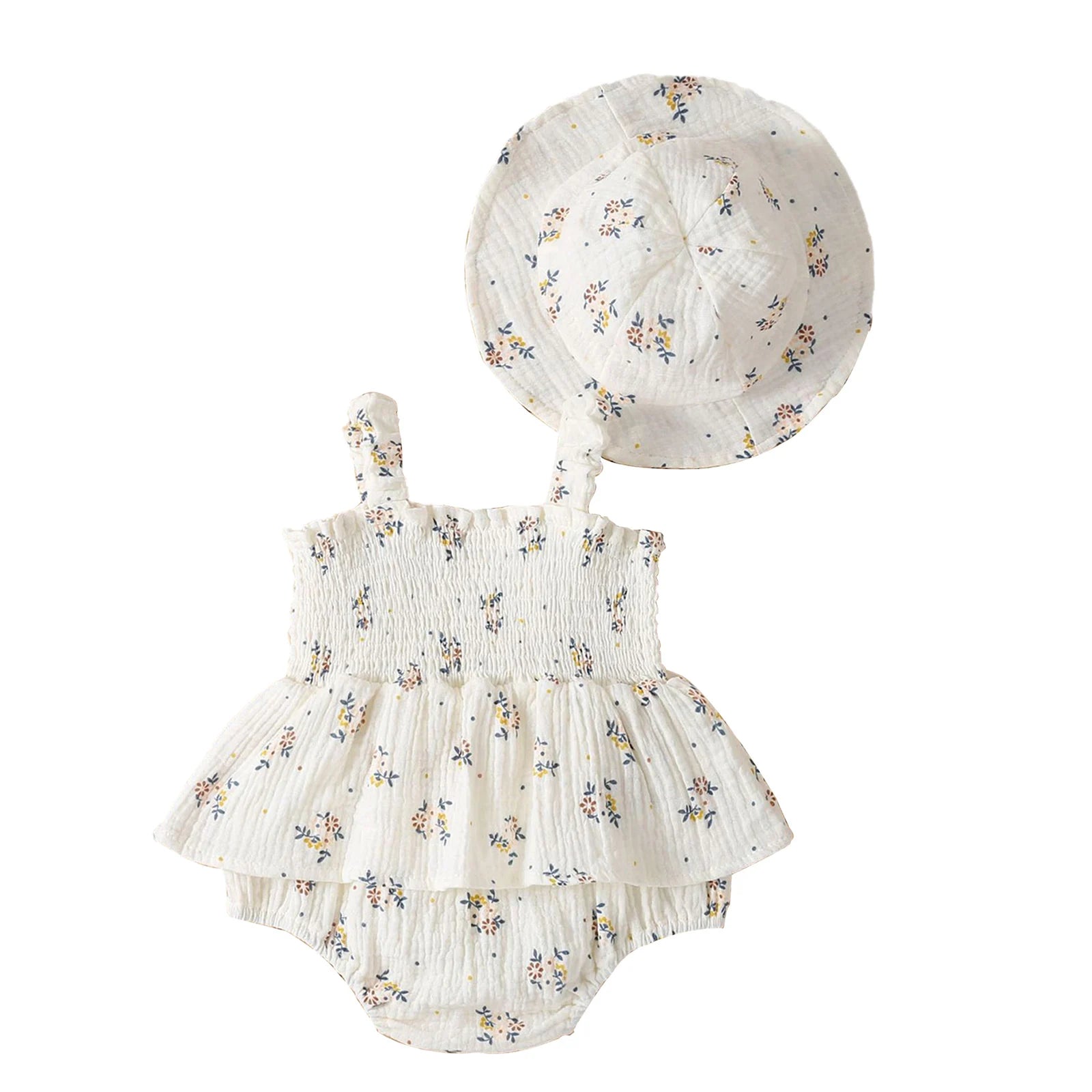 Little Girls Vacation Boho Romper Summer Casual Ruffles Flower Bodysuit Daily Beach Holiday Birthday Party Photography Costume