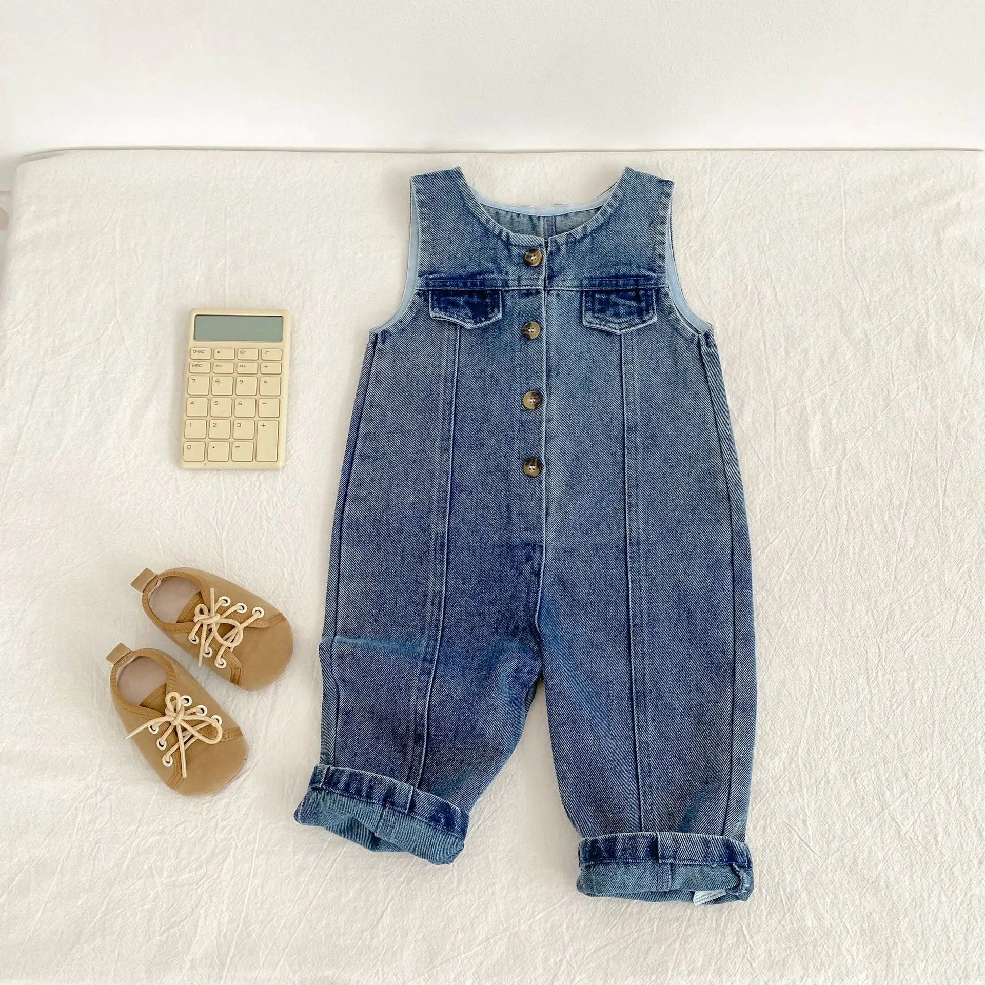 MILANCLE Baby Clothes Toddler Boys Denim Overalls Infant Girls Jumpsuits Fashion Playsuit