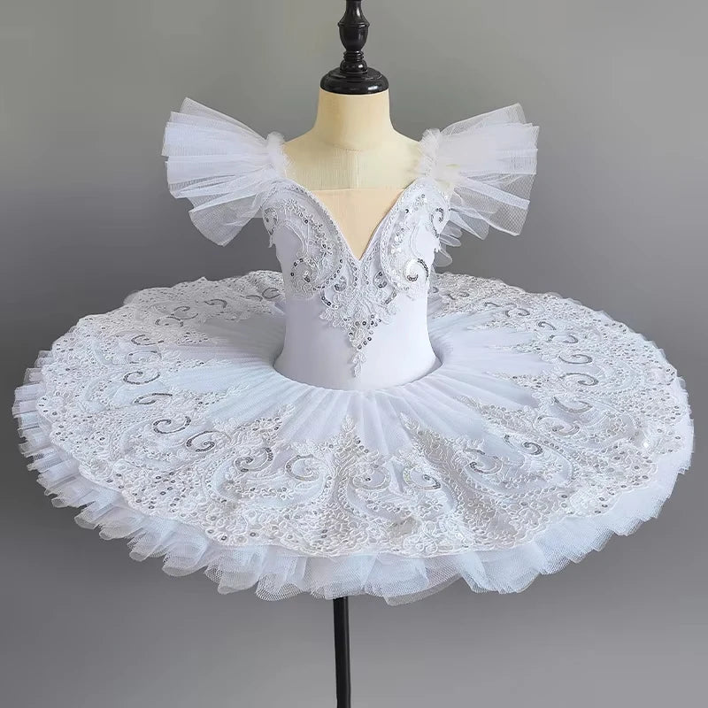Professional Ballet Tutu Girls Blue Pink Platter Pancake Tutu Ballerina Party Dress Adult Women Child Kids Ballet Dance Costume