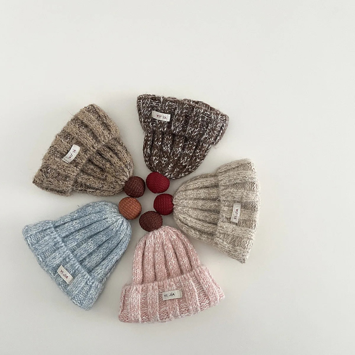 Baby Winter Knit Hat - Thick Warm Windproof Beanie, Stylish Slouchy Cap for Boys & Girls Toddlers