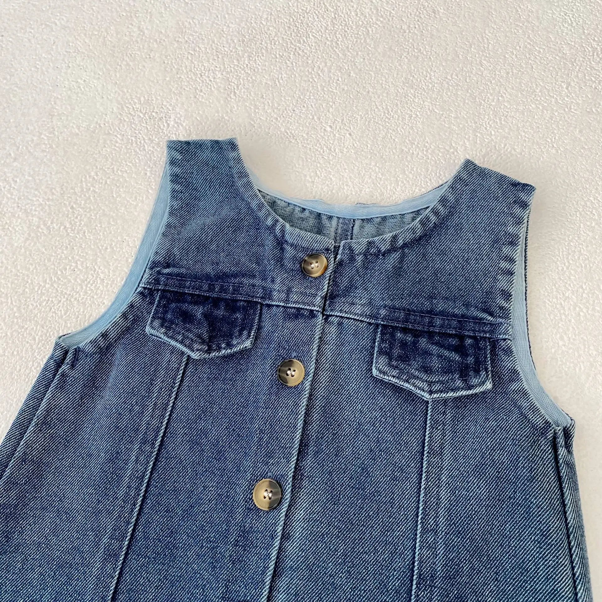MILANCLE Baby Clothes Toddler Boys Denim Overalls Infant Girls Jumpsuits Fashion Playsuit