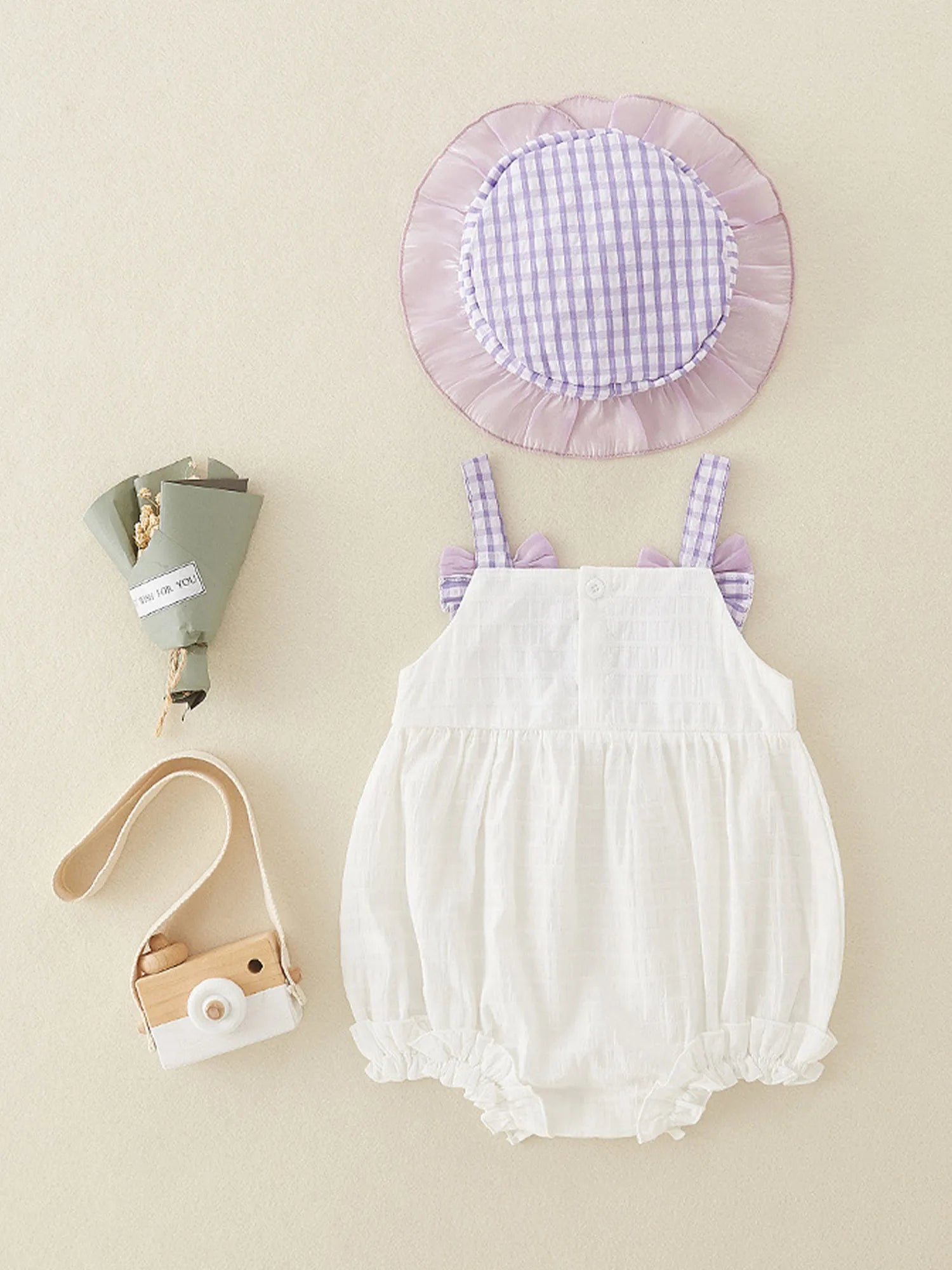 Little Girls Vacation Boho Romper Summer Casual Ruffles Flower Bodysuit Daily Beach Holiday Birthday Party Photography Costume