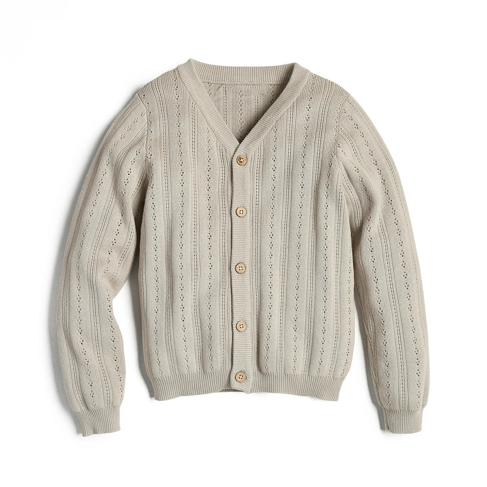 Knitted Cardigan for Kid Sweater Spring Autumn Children Clothes Unisex Boys Girls Single-Breasted Knit Sweaters Knitting Clothes