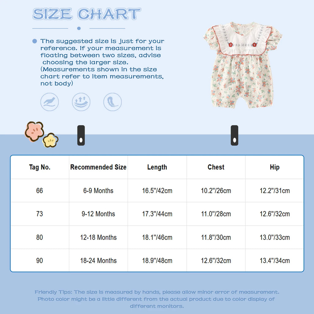 Little Girls Vacation Boho Romper Summer Casual Ruffles Flower Bodysuit Daily Beach Holiday Birthday Party Photography Costume