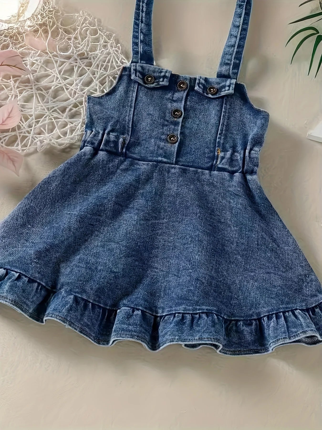 Baby Girl's Denim Romper Dress Infant Backless Overalls Clothing Kids Fashion Outfit Baby Girl's Clothing