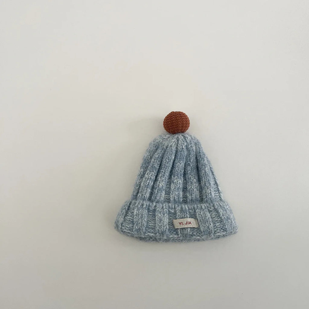 Baby Winter Knit Hat - Thick Warm Windproof Beanie, Stylish Slouchy Cap for Boys & Girls Toddlers