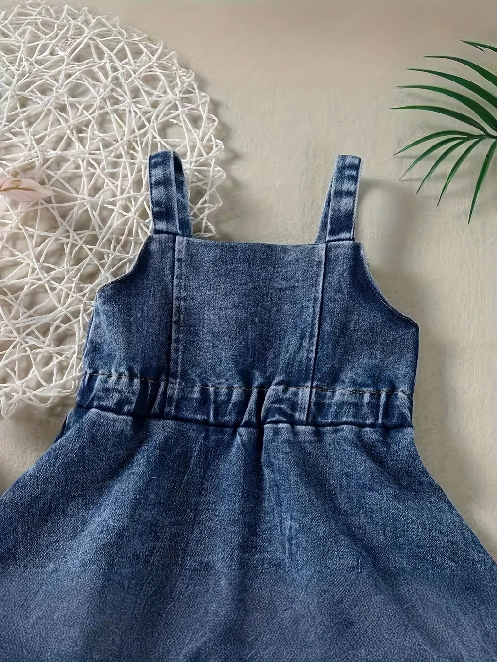 Baby Girl's Denim Romper Dress Infant Backless Overalls Clothing Kids Fashion Outfit Baby Girl's Clothing