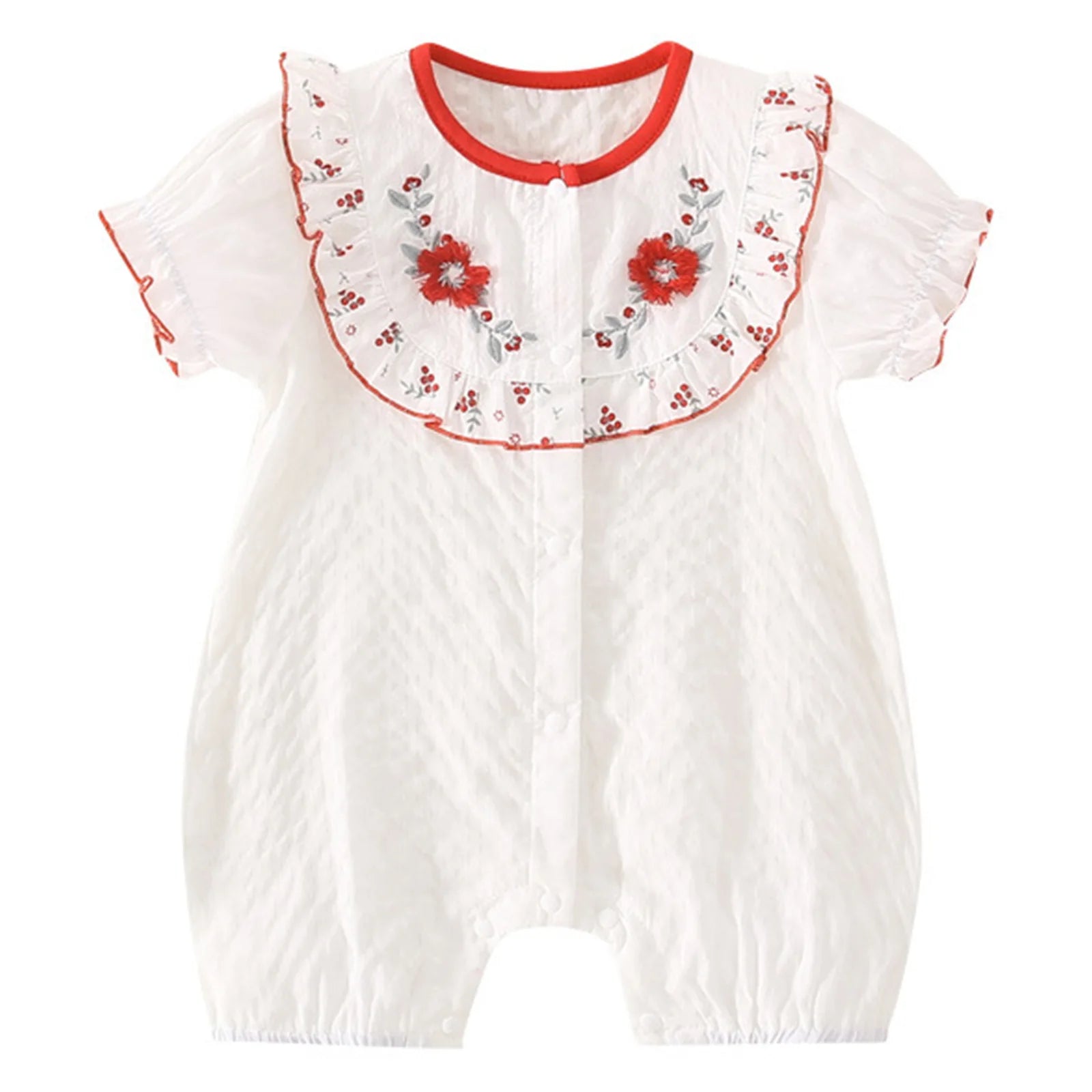 Little Girls Vacation Boho Romper Summer Casual Ruffles Flower Bodysuit Daily Beach Holiday Birthday Party Photography Costume