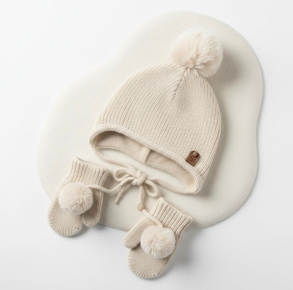 Bonnet + moufles — Hiver Câlin