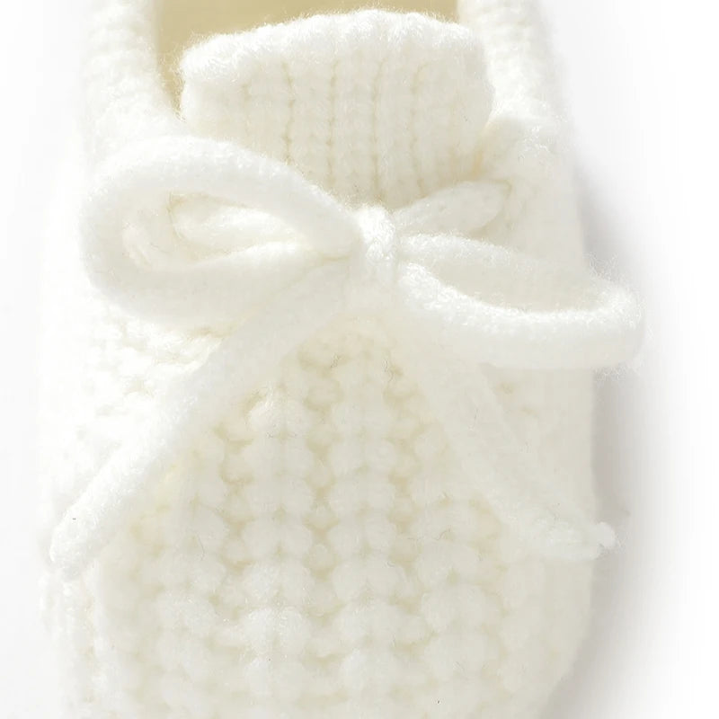 Baby Girls Shoes Hand Knitting Newborn Infant Boys Socks Booties 0-18m Soft Soled Anti-Slip Toddler Outdoor Indoor First Walkers
