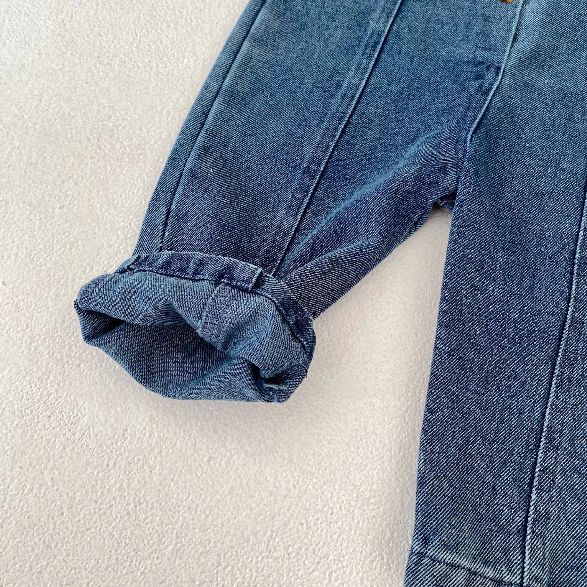 MILANCLE Baby Clothes Toddler Boys Denim Overalls Infant Girls Jumpsuits Fashion Playsuit