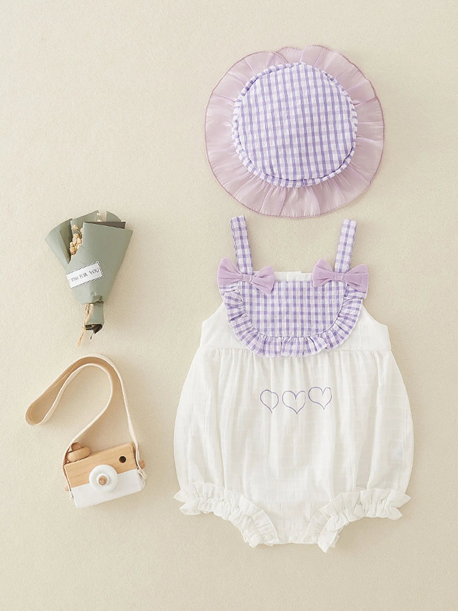 Little Girls Vacation Boho Romper Summer Casual Ruffles Flower Bodysuit Daily Beach Holiday Birthday Party Photography Costume
